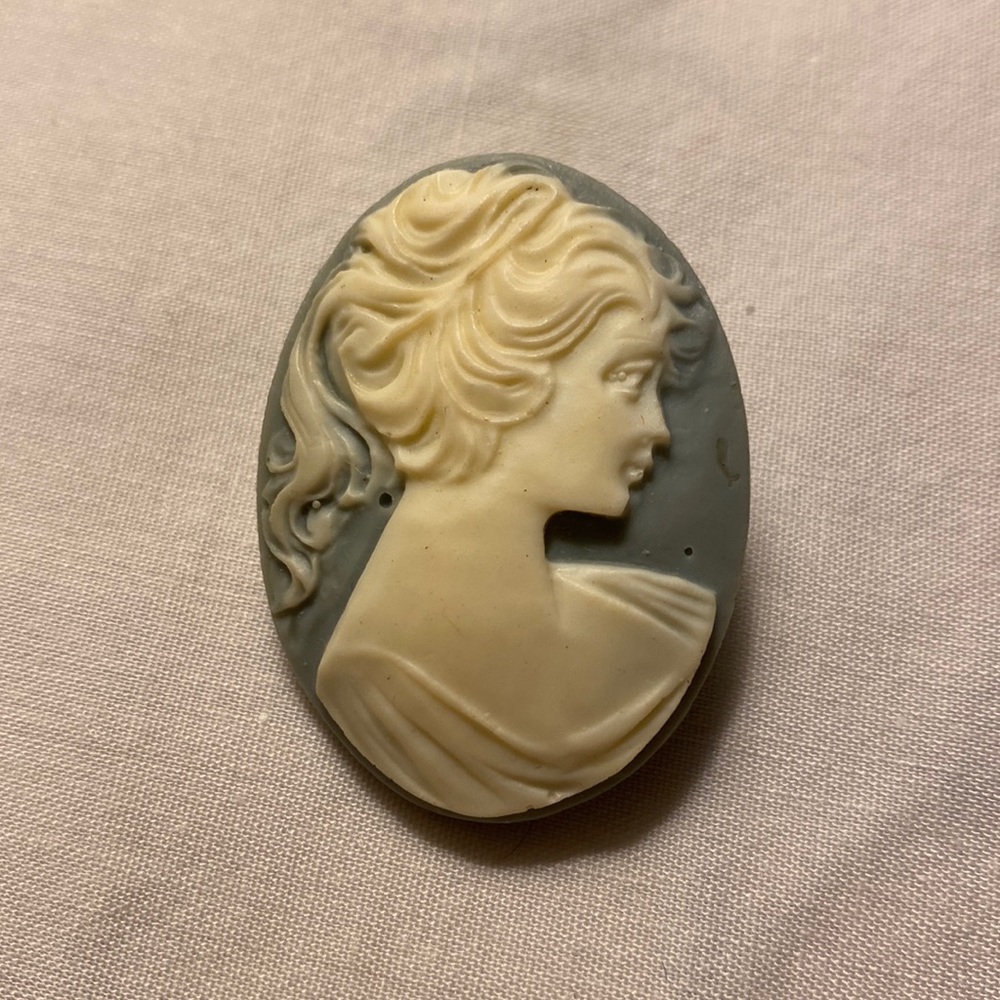 Vintage Resin or Very Old Plastic Cameo